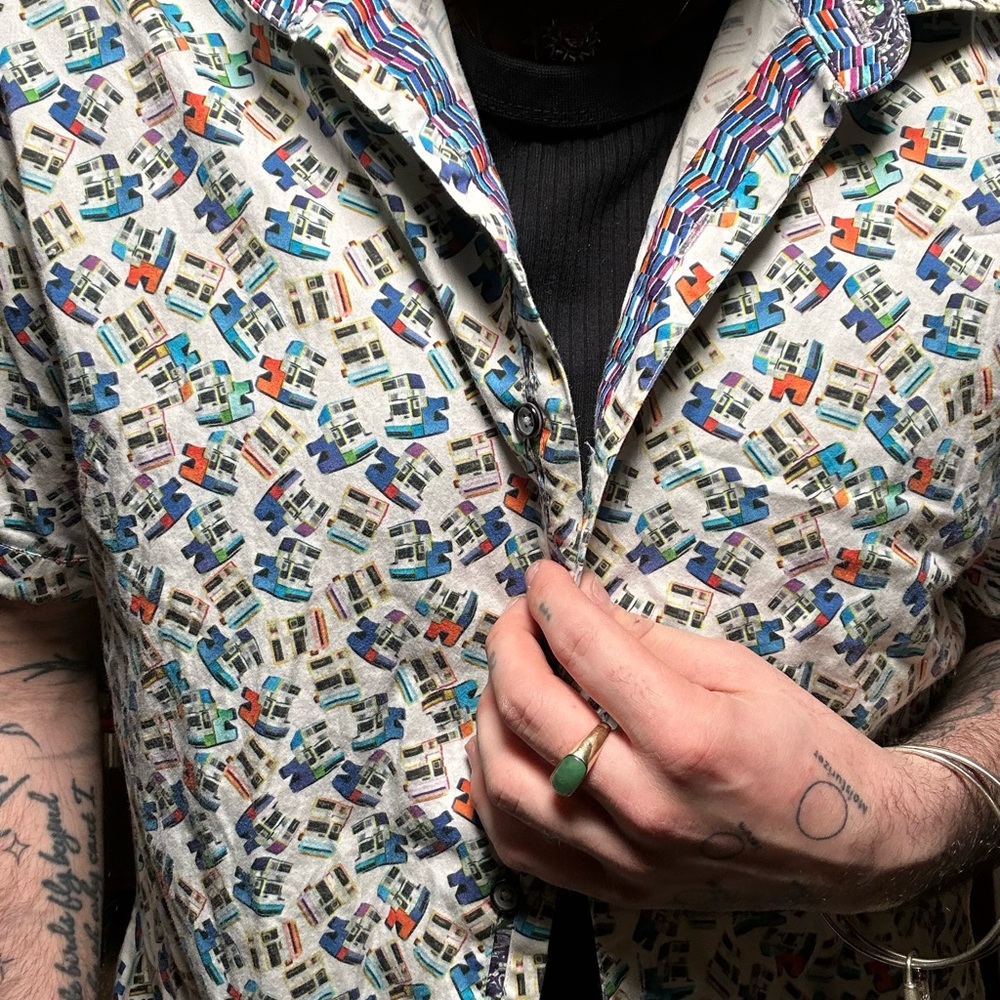 Robert Graham Multicolor Patterned Button Down Sh… - image 5